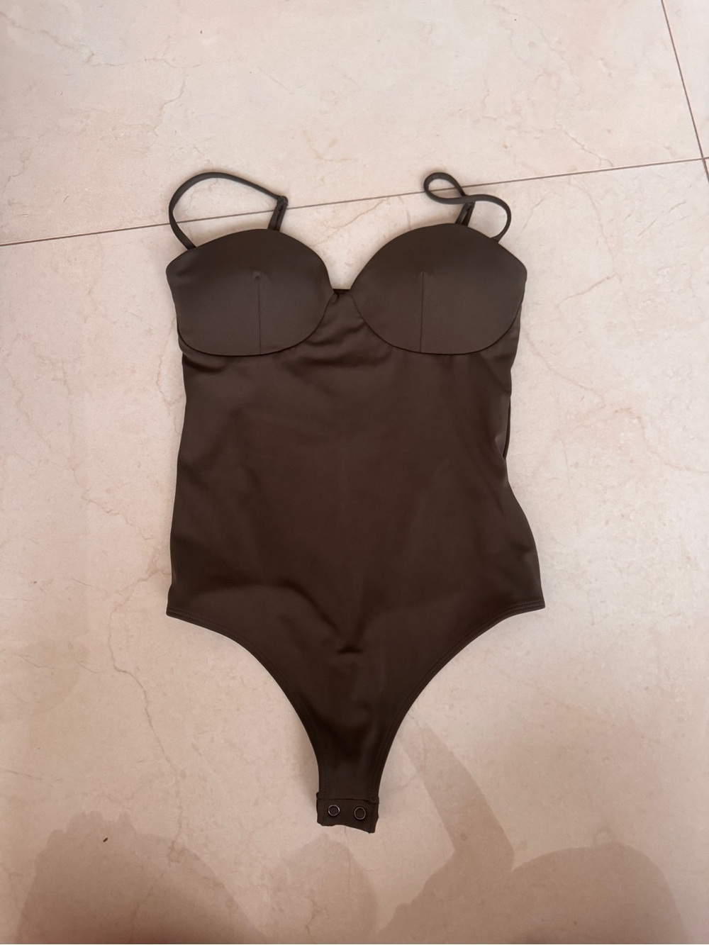 Express olive green body contour bodysuit